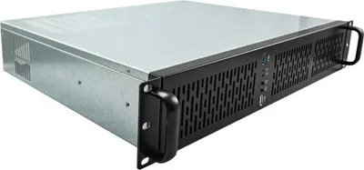 Produktbild von UNYKAch 2U 19″ UK 2129, Rack, PC, Schwarz, Silber, micro ATX, SGCC, 2U