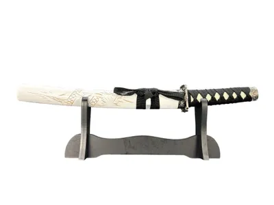 Image de Coupe-papier japonais de style asiatique avec étui en bois et support - accessoire décoratif de collection et de bureau HK1101S
