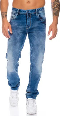 Produktbild von Cipo & Baxx Herren Slim Fit Jeans BJ319 Blau, W36/L34