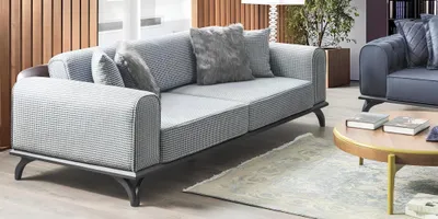Produktbild von Dreisitzer Couch Sofa 227cm Sofa Couchen Polster Möbel Textil Stoff