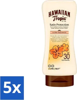Produktbild von Hawaiian Tropic – Sonnenschutz – Protect Hydrate Sun Lotion SPF 30 – Schützend & Feuchtigkeitsspendend – 180 ml - Vorteilspack - 5 Stücke