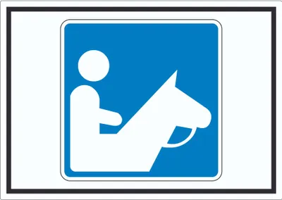 Produktbild von Reitplatz Aufkleber mit Symbol A6 (105x148mm)
