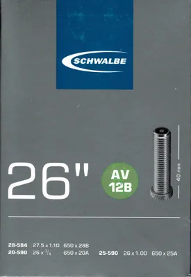 Produktbild von Schwalbe AV 12B 26 Zoll Schlauch Auto Ventil