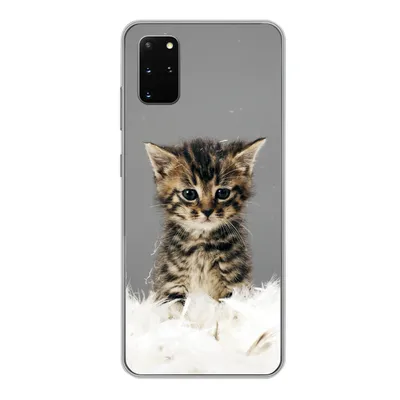 Obrázok produktu pre Kryt mobilného telefónu pre Samsung Galaxy S20 Plus Mačka - mačiatko - perie Silikónové mäkké puzdro