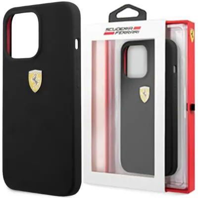 Obrázek produktu pro Ferrari FESSIHMP13XBK pouzdro pro iPhone 13 Pro Max 6,7", černé, černé, tvrdé, silikonové MagSafe