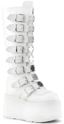 Produktbild von DemoniaCult Plateaustiefel - Damned-318 Weiß 39