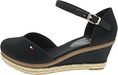 Produktbild von Tommy Hilfiger Basic Closed Toe Mid Wedg Sandalette Schwarz in Gr. 42