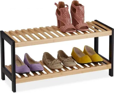 Image de Étagère à chaussures à 2 niveaux