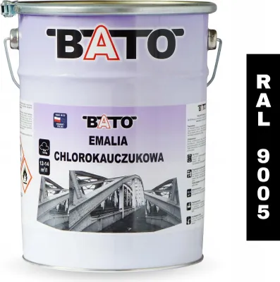 Zdjęcie produktu dla Emalia Chlorokauczukowa Czarna Ral 9005 5L