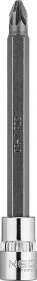 Zdjęcie produktu dla NEO TOOLS Końcówka wkrętakowa PZ2 na nasadce 1/4", długa, 87 mm