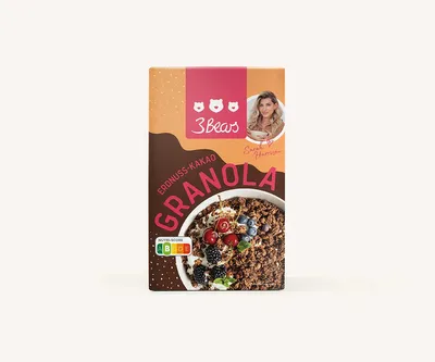 Obrázok produktu pre 3Bears 7000629 3Bears Granola - Erdnuss-Kakao Sarah Harrison Müsli 325,0 g