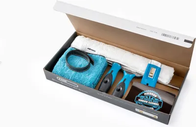 Image de Kit professionnel de nettoyage des vitres 5en1 de Moerman - kit de démarrage pour le nettoyage des vitres