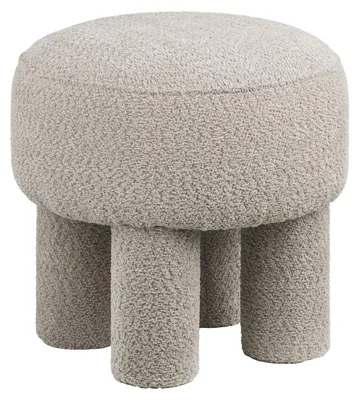 Image de Pouf Canberra en Polyester Sable Foncé — Ø43×43 cm, HN1258