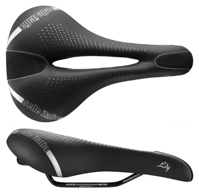Produktbild von Selle Italia Lady Gel Flow, Fahrradsattel, Straßenrennen, Frauen, Schwarz, Weiß, Muster, Karbonfaser