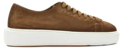 Productafbeelding van Santoni dames sneaker, beige, kalfshuid