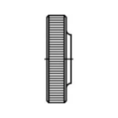 Zdjęcie produktu dla TOOLCRAFT 107582 Nakrętki radełkowane M4 DIN 467 stal 100 szt.