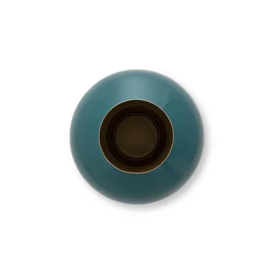 Immagine prodotto di Pip Studio - Vaso in metallo (verde scuro, Ø24cm)
