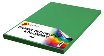 Produktbild von Technikpapier A4, 270 g, intensivgrün, 50 Blatt