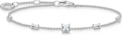 Produktbild von Thomas Sabo Armband Steinen Silber Mit Weißen Länge 19 Cm