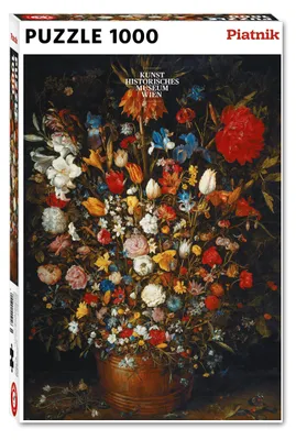 Produktbild von Piatnik 5550 - Bruegel Großer Blumenstrauß in einem Holzgefäß 1000 Teile Puzzle