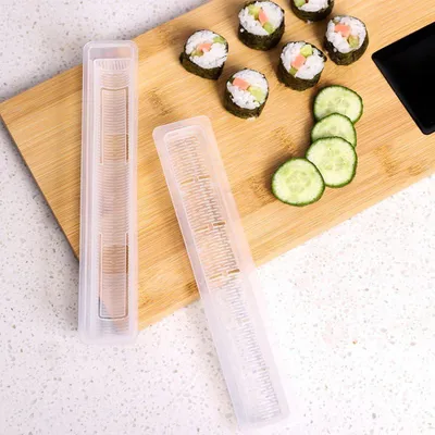 Produktbild von Sushi-Maker-Set, Japanischer Sushi-Rollenformer, Praktische Werkzeuge zur einfachen Sushi-Herstellung, Tragbare Sushi-Reis-Rollenform, Küchenutensilien