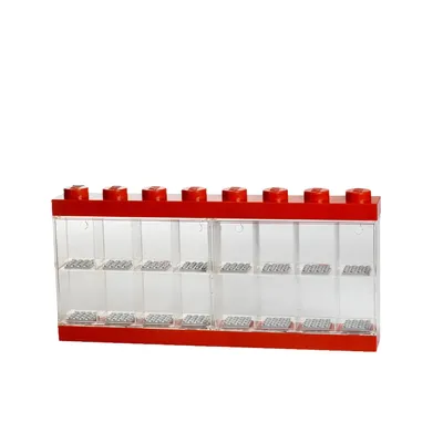 Immagine prodotto di LEGO 40660001 Valigetta per minifigure LEGO DISPLAY CASE 16, rosso