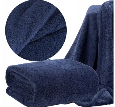 Produktbild von Eurofirany Kuscheldecke Überwurf 170x210 cm Dunkelblau