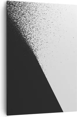 Produktbild von Bild auf Leinwand - Leinwandbild - Einteilig - Schwarzweiß Hintergrund Geometrie - 70x100cm - Wand Bild - Wandbilder - Leinwanddruck - Wanddekoration - Leinwand bilder - Wandbild - PA70x100-4989