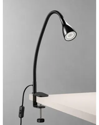 Obrázek produktu pro Objímková lampa - 4,8W, 400lm, LED, se zástrčkou, stmívatelná, teplá bílá, černá