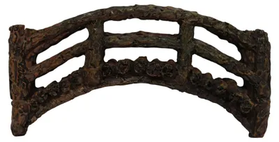 Produktbild von Minigarten Brücke Holzoptik 13 cm Polyresin Deko Figur Garten