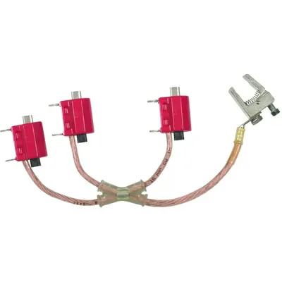 Produktbild von Dehn Erdungs- und Kurzschließvorrichtung TI 3-polig 16mm² mit NH00-Erdungspatronen V1RC3P2