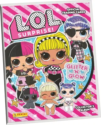 Produktbild von Panini L.O.L. Surprise! Glitter N Glow Trading Card - LOL Karten - 1 Sammelmappe