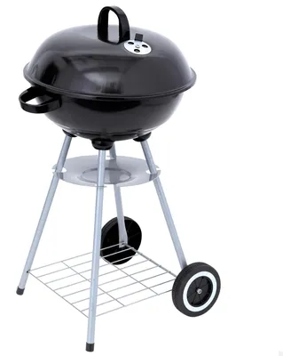 Obrázek produktu pro Omgoods – Přenosný gril na dřevěné uhlí, rozměry 46 x 89 cm – včetně víka