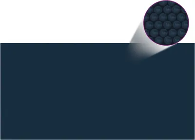 Immagine prodotto di Pellicola Galleggiante Solare PE Piscina 600x300 cm Nero e Blu