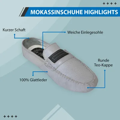 Produktbild von Mokassins driving moc Freizeitschuhe lederschuhe Nubukleder Grau, Schuhgröße:44