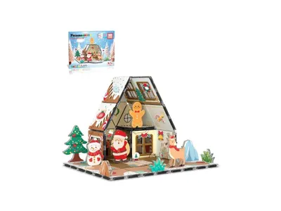Productafbeelding van Picasso Tiles Magnetische bouwset – Kerstkoekjeshuis (46 stuks)
