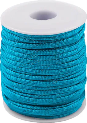25 Meter Polyester-Schnur Reflektierende 4mm Universalseil Kordel Flechtschnur türkis