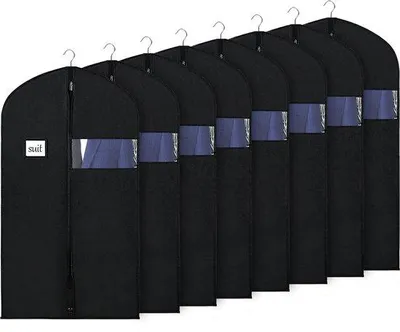 Produktbild von Kleiderbeutel 60x101cm transparent 8er Set