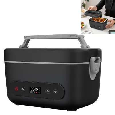Produktbild von 1,2 l elektrische Lunchbox, 20000 mAh wiederaufladbarer tragbarer, mit 5-seitiger Heizung, automatischer Temperaturregelung, für Büro, LKW, Outdoor