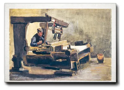 Immagine prodotto di Vincent Van Gogh - Tessitore - 50L x 35l cm - Quadro Tela Canvas Telaio Premium Alto Spessore