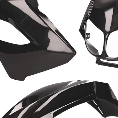Zdjęcie produktu dla Czarny zestaw owiewek dla Derbi Senda R, SM X-Treme, SM DRD
