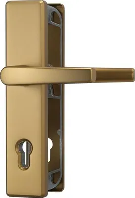 Produktbild von ABUS Schutzbeschlag HLS 214 (Ausführung: Klinke-Klinke, Oberfläche: F4 Aluminium Bronze) Ausführung: Klinke-Klinke Oberfläche: F4 Aluminium Bronze