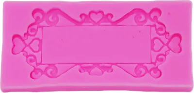 Imagen del producto de Molde de silicona para fondant, forma de corazón, aproximadamente 12x5,3x1,1 cm