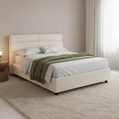 Immagine prodotto di Briaglia - Letto Matrimoniale, Beige, Sfoderabile Italy