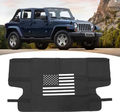 Immagine prodotto di Copertura per pianale di carico con motivo a stelle e strisce, adatta per il modello Jeep Wrangler Top ON/Topless