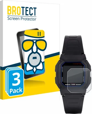 Produktbild von 3x BROTECT Entspiegelungs Schutzglas für Casio W-800H-1AVES Schutzfolie Panzer Folie Glas Display Schutz matt