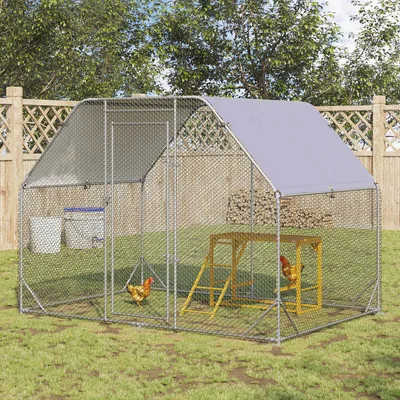 Produktbild von Hühner Spielgerüst mit Schaukeln und Leiter, Klettergerüst für Hühner, massives Tannenholz, Naturholz | 100 x 110 x 70 cm | für 3–4 Hühner | 5 kg