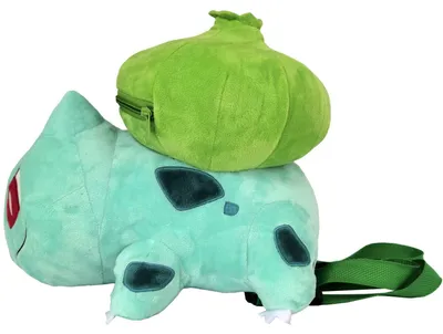 Immagine prodotto di Zaino di peluche Bulbasaur, dimensioni 36 cm