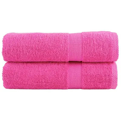 Produktbild von Premium-Duschtücher SOLUND 2 Stk. Rosa 70x140 cm 600 g/m²