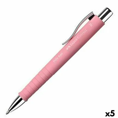 Obrázek produktu pro Pero Faber-Castell Poly Ball XB Pink 5 kusů